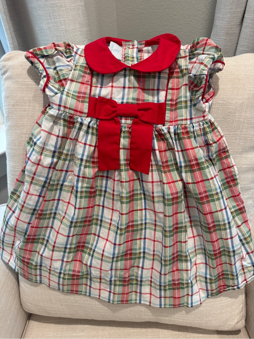 Little English 2T Girl Holiday Plaid Dress